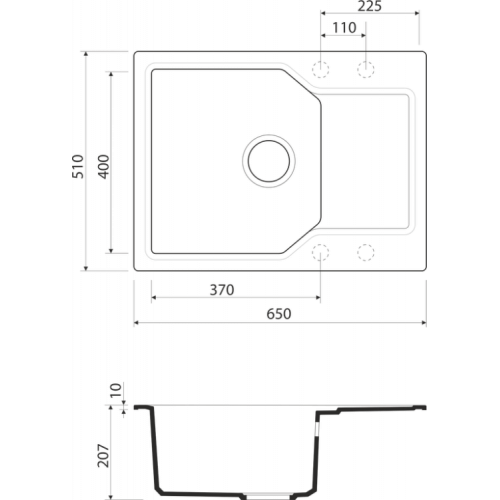 Кухонная мойка Omoikiri Yonaka 65-CA 65x51 карамель