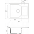 Кухонная мойка Omoikiri Yonaka 65-CA 65x51 карамель