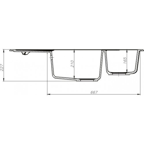 Кухонная мойка IDDIS Vane G V28P965i87 96x50 песок