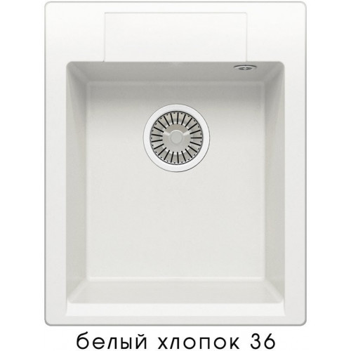 Кухонная мойка Polygran Argo-420 белый хлопок