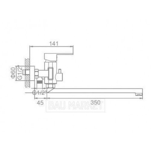 Смеситель для ванны Ledeme L72216 (L72216)