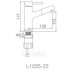 Смеситель Ledeme для умывальника с выдвижной лейкой (L1055-25)