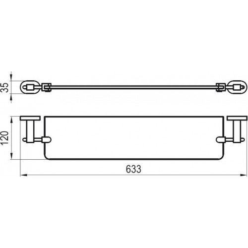 Полка стеклянная Ravak Chrome CR500.00 X07P195