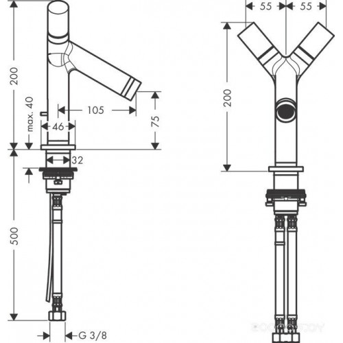 Смеситель Axor Starck 10030000