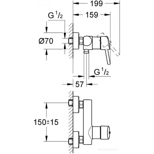 Смеситель Grohe Concetto 32210001