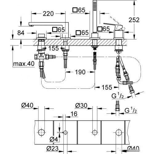 Смеситель Grohe Eurocube 19897001