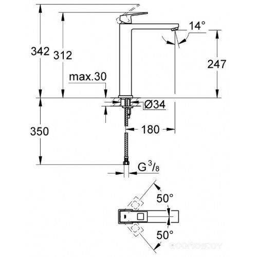 Смеситель Grohe Eurocube 23406000