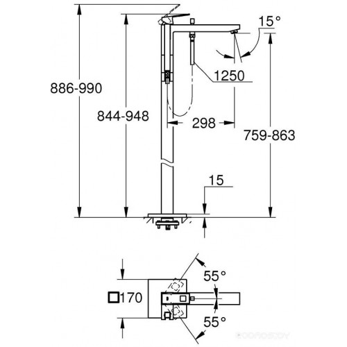 Смеситель Grohe Eurocube 23672001