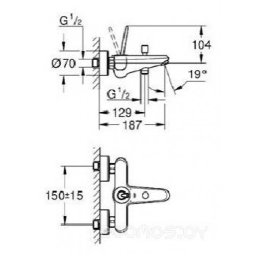 Смеситель Grohe Eurodisk Joystick 23431000