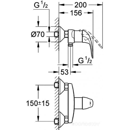 Смеситель Grohe Euroeco 32740