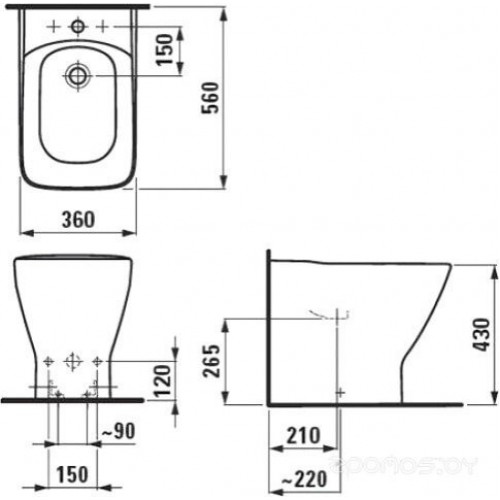 Биде Laufen LB3 [8326810003021]