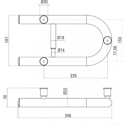 Держатель для туалетной бумаги Deante Vital NIV 041F (полированная сталь)