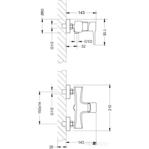 Смеситель Lemark Evitta LM0503C