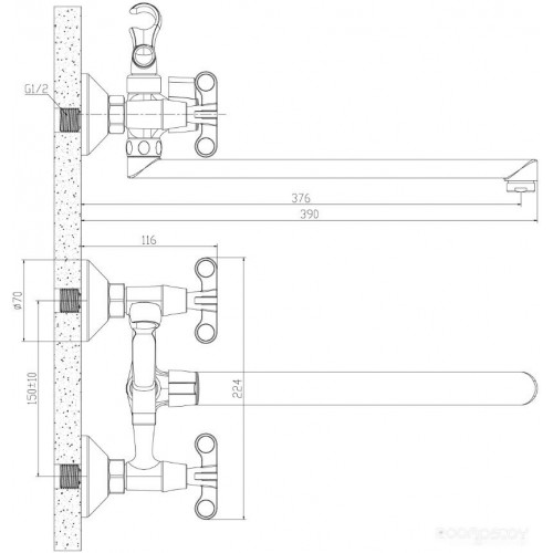 Смеситель Rossinka Silvermix RS42-80