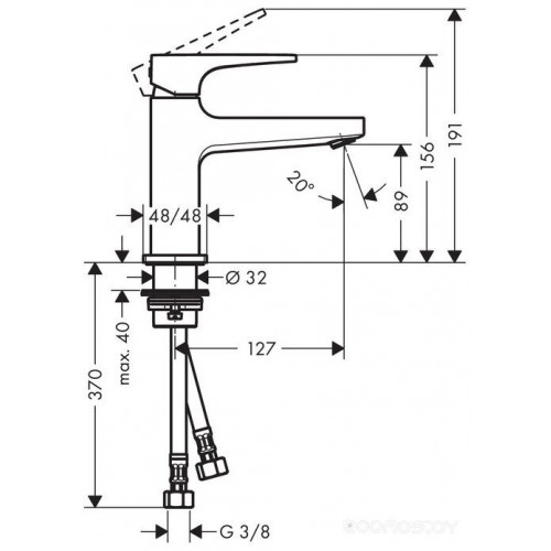 Смеситель Hansgrohe Metropol 74500000