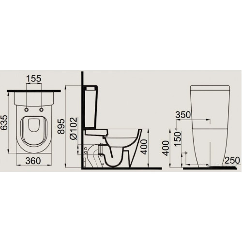 Унитаз iDevit Alfa + сиденье Soft Close SETK3104-0316-001-1-8100