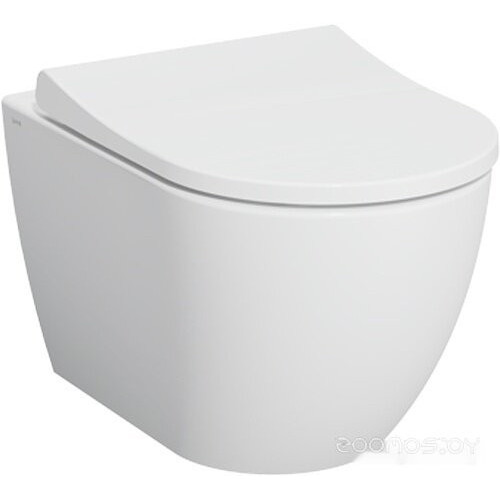 Унитаз подвесной Vitra Mia Round SmoothFlush безободковый, с сиденьем микролифт 7551B003-0075+801-003-019