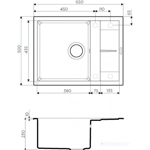 Кухонная мойка Omoikiri Sumi 65-SA (бежевый)