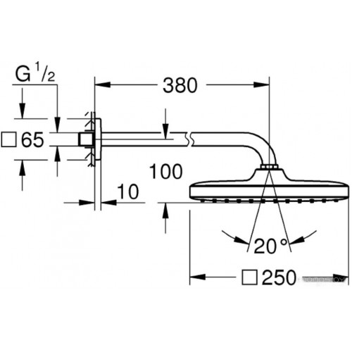 Душевая система Grohe Tempesta 250 Cube 26682000