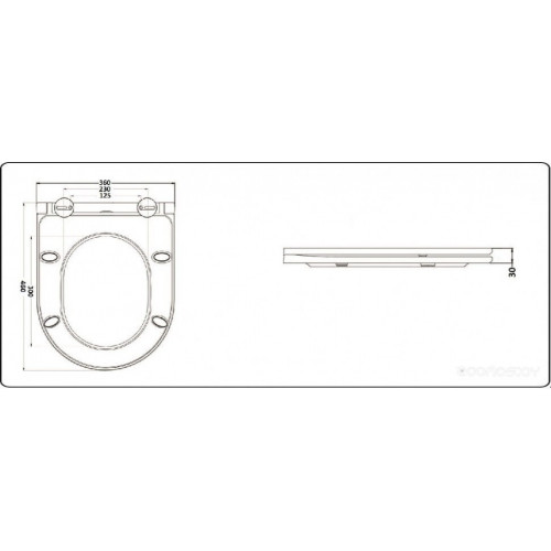 Унитаз CeramaLux K2176-1