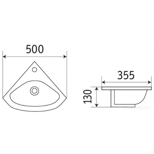 Умывальник CeramaLux 78378