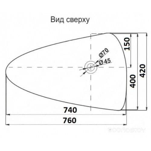 Умывальник CeramaLux 7862