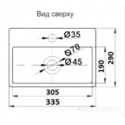 Умывальник CeramaLux 9135