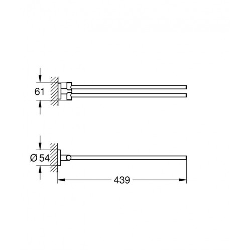 Держатель полотенец рога Grohe Essentials 40371001