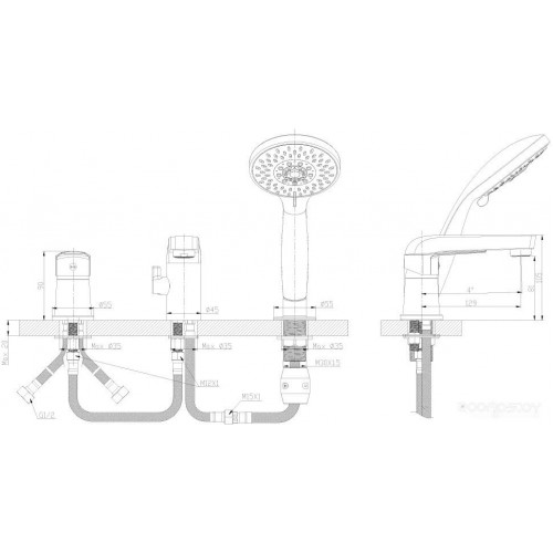 Смеситель Rossinka Silvermix S35-39