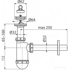 Сифон Alcaplast A410