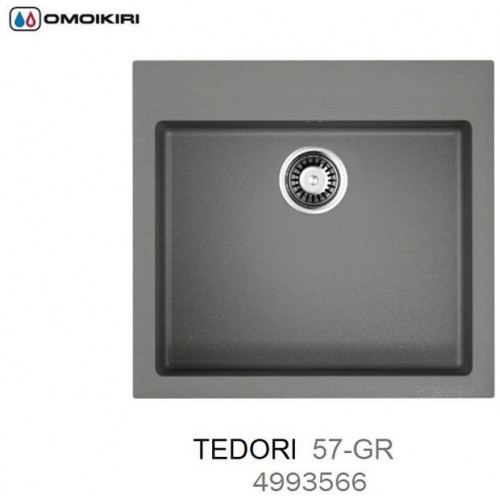 Кухонная мойка Omoikiri Tedori 57-GR 57x51 leningrad grey