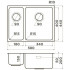 Кухонная мойка Omoikiri Tadzava 58-2-U/I-IN-R Ultra 15 4997117 58x44 нержавеющая сталь