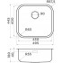 Кухонная мойка из н/с OMOIKIRI Omi 49-U-IN 49.5x44.5 нержавеющая сталь