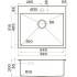 Кухонная мойка Omoikiri Akisame 59-GB 4997014 59x51 графит