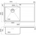 Кухонная мойка Omoikiri Akisame 86-IN-L 4993760 86x51 нержавеющая сталь