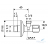 Угловой вентиль Schell 1/2x3/8