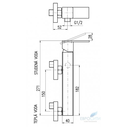 Смеситель для душа Rav Slezak Loira LR580.5