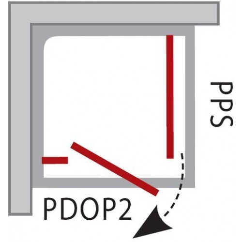 Неподвижная стенка Ravak Pivot PPS 90 стекло блестящая+Transparent