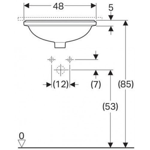 Умывальник Geberit VariForm 500.749.01.2