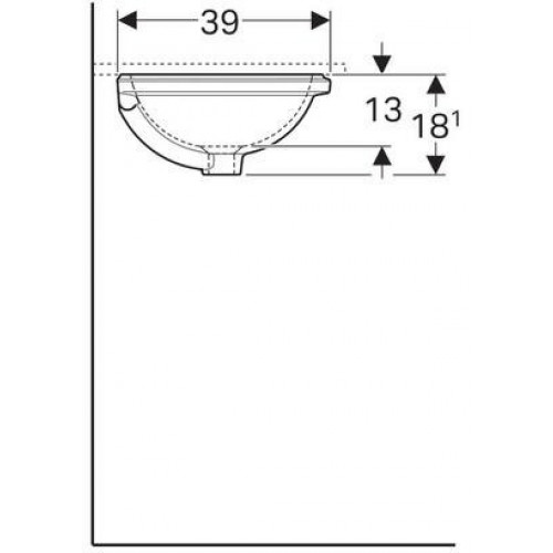 Умывальник Geberit VariForm 500.749.01.2