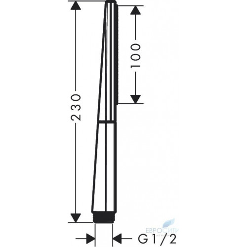 Лейка душевая Hansgrohe Rainfinity 100 1jet 26866000