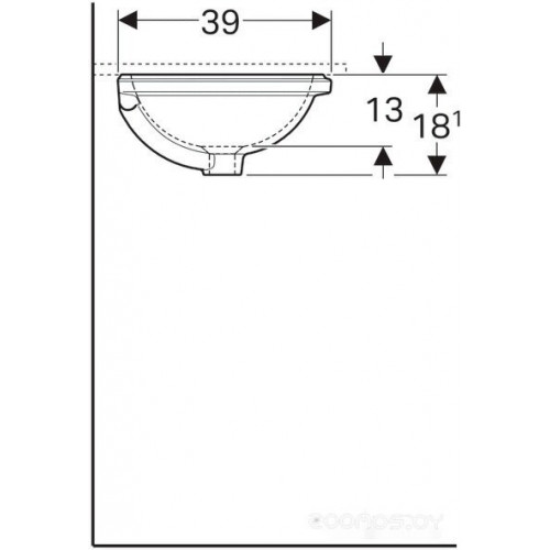 Умывальник Geberit VariForm 500.749.01.2