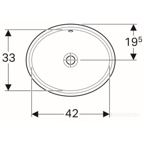 Умывальник Geberit VariForm 500.749.01.2