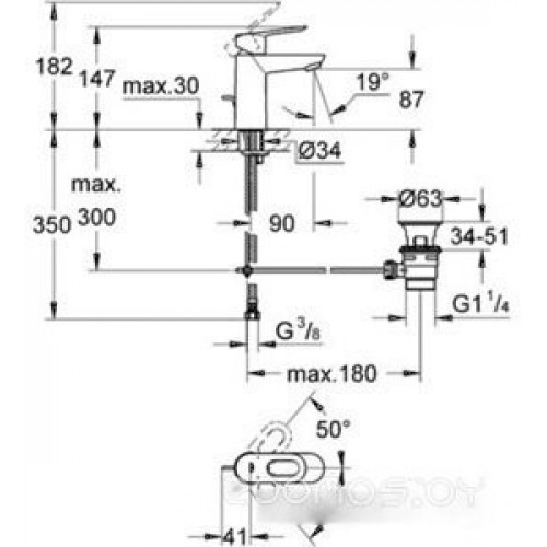 Смеситель Grohe BauLoop 23335000