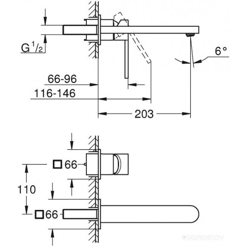 Смеситель Grohe Plus 29306003 для раковины