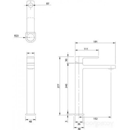 Смеситель Omnires Baretti BA7812 CR