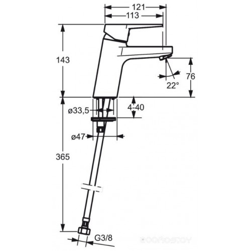 Смеситель Oras Twista 3810F