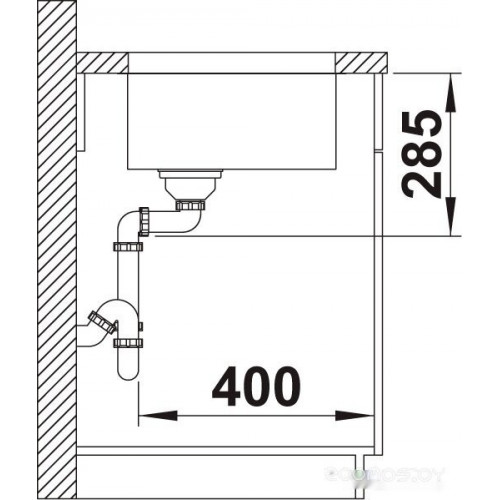 Кухонная мойка Blanco SOLIS 450-U полированная 526120