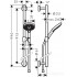 Душевой гарнитур Hansgrohe Raindance Select S 26322400 (белый/хром)