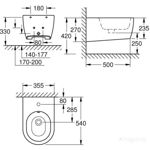 Биде Grohe Essence 3957400H